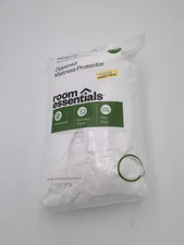 Room Essentials New Queen Size Zippered up to 12" deep Mattress Protector Vinyl