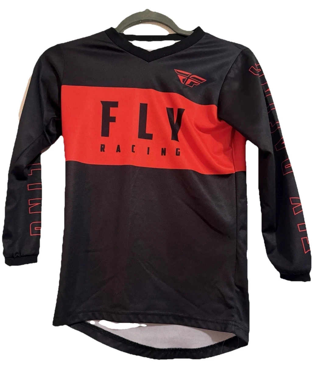 Maillot Fly Racing Manches Longues - Motocross - Rouge/Noir/Jaune - Taille S (Occasion)