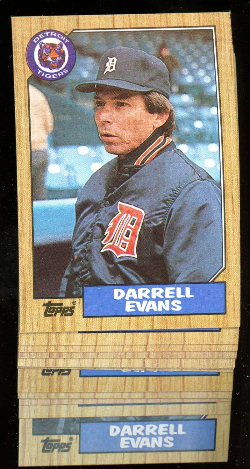 1987 Topps #265 Darrell Evans Tigers  (12) Card Lot