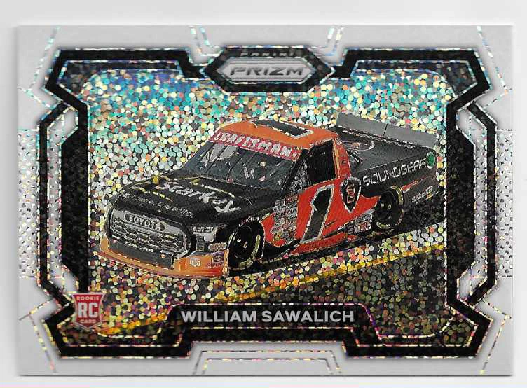2024 NATIONAL TREASURES RACING WILLIAM SAWALICH ROOKIE PRIZM WHITE SPARKLE No.35
