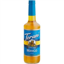 Torani Sugar-Free Mango Flavoring / Fruit Syrup 750 mL Glass Bottle 880372251