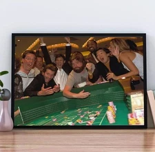 The Hangover Wolfpack play Poker Retro Poster