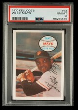1970 KELLOGG'S WILLIE MAYS BGS Authentic Altere #12