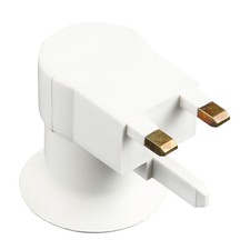 E27 Light Holder Base with Switch, UK Plug, Plastic Shell, High Gloss Finish