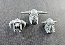 Orruk Ardboyz Helmet Heads Set (Style B) - Warhammer Black Orc OOP Model Parts
