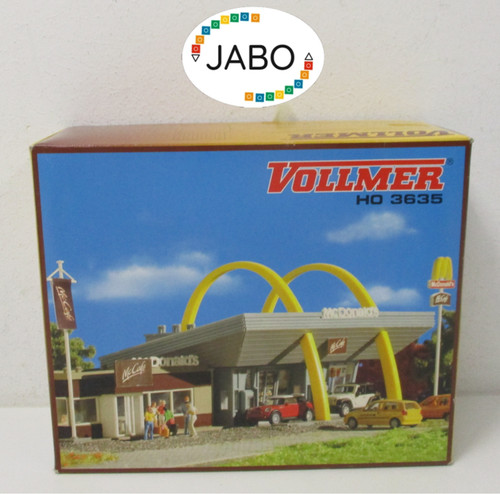 (RH/12) Vollmer H0 kit 3635 McDonald ́s con McCafé NUEVO/EMBALAJE ORIGINAL | Zustand: Neu