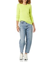 Damen Pullover Rundhalsausschnitt 100% Baumwolle LindgrüN GrößE S Amazon