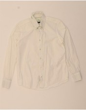 HARMONT & BLAINE Mens Regular Fit Shirt Small White Cotton DT71