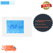 Eludora Wireless Programmable Thermostat Digital LCD Heating Control