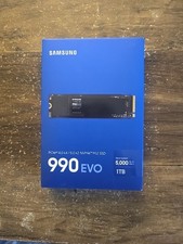 Samsung 990 EVO 1TB NVMe M.2 SSD PCIe Gen 4x4/gen 5x2 [MZ-V9S1T0BW]