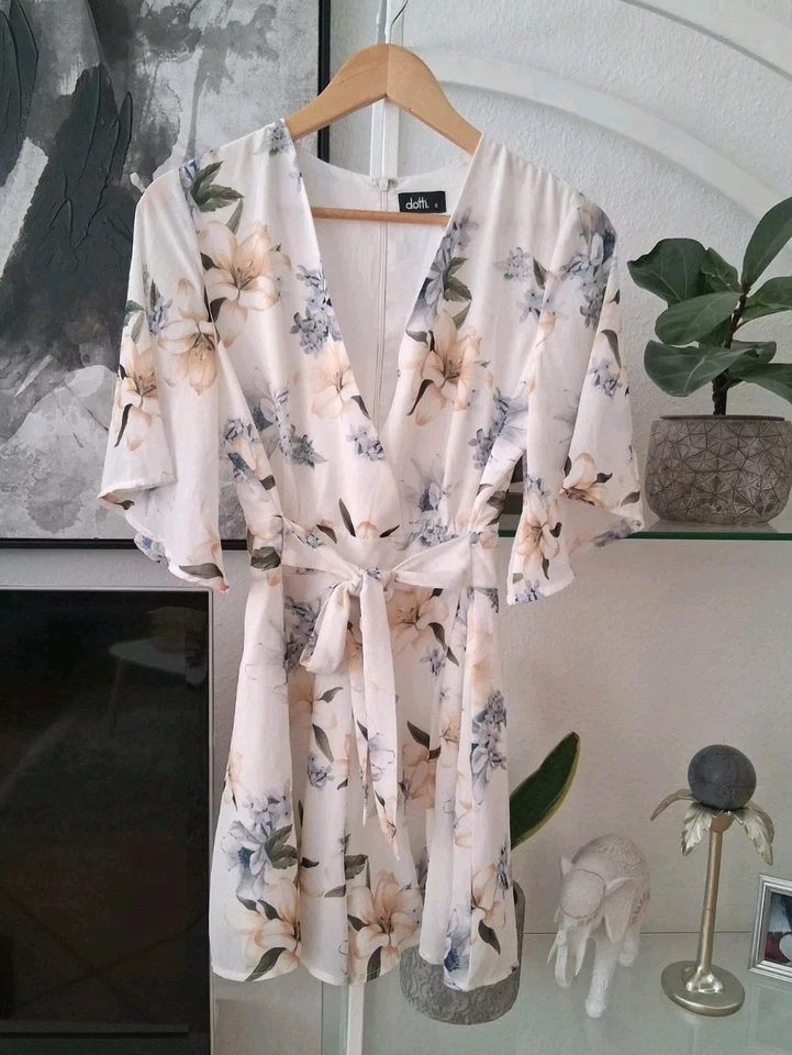 Dotti Kurzer Jumpsuit Gr.S M Damen Einteiler Kurze Hose Rock Floral - Bild 4 von 4