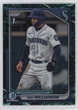 2024 Bowman Chrome Prospects Aqua Lunar Refractor /125 Ben Williamson sc8