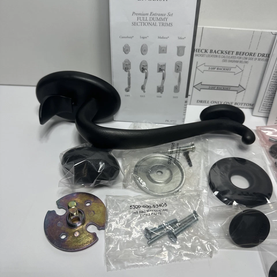 Baldwin 85335-402-FD Dummy Handle Set Logan Egg Knob Distressed Oil Rub Bronze - Image 2 of 4