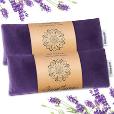 Weighted Eye Mask for Sleep, Yoga, Meditation, Lavender Eye Pillow Heated for He