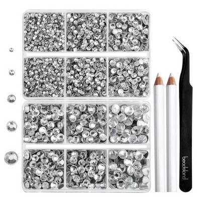 6736pcs Hotfix Rhinestones Flatback,Crystal Rhinestones for Crafts Clothes Mi...