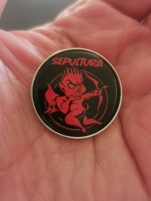 SEPULTURA CHAOS AD TERRITORY REFUSE/RESIST Pin Badge Patch Neu Hochwertig