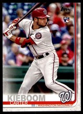2019 Topps Update #US109 Carter Kieboom Rookie Washington Nationals RC