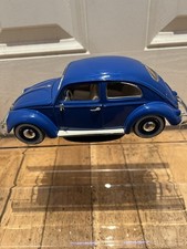 BLUE VW BEETLE 1955 by BURAGO - DIECAST MODEL CAR 
