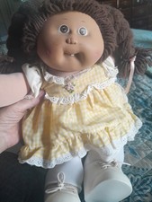 Vtg Cabbage Patch Kid Brown Hair/Eyes Braids ...