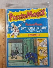LARGE vintage 1978 Presto Magix Dynomutt cartoon Transfer Game Sealed Paper Mate