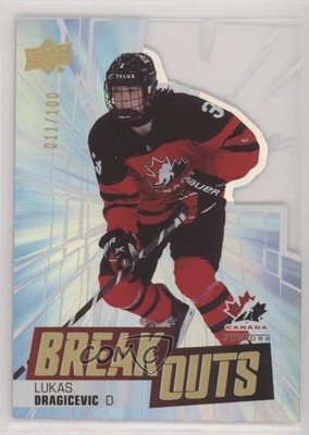 2022 Upper Deck Team Canada Juniors Breakouts /100 Lukas Dragicevic #TCB-11 0l0h