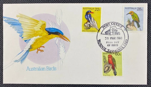 1980 Australian Birds FDC First Day Cover Burnie (Tas) FDI Pictorial Postmark