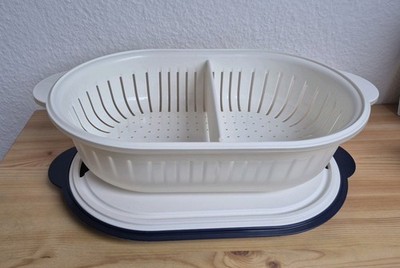 Tupperware Siebservierer mit Schneidebrett