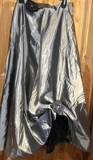 Vintage Pewter Graphite Silver Fully Lined Petticoat Crinoline Skirt Sz 13