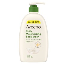 Aveeno Daily Moisturizing Body Wash Scrub Prebiotic Oat Dry Skin 33oz 0.51 per gallon