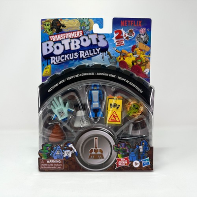 #ad Transformers BotBots Custodial Crew Figure Pack Ruckus Rally Netflix NEW SEALED $21.95