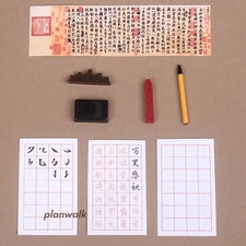 Stationery 1/12 Scale Dollhouse Miniatures Accessories Vintage Pen Ink Model Toy