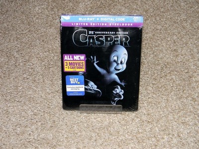 Casper Steelbook (Blu-ray Disc + Digital, 2020,  25th Anniversary Edition)  NEW