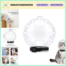 Adjustable Cat Muzzle for Grooming - Transparent Anti-Bite Helmet, Breathable Ki