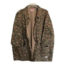 Wrangler Men's Utility Brushstroke large pockets Camo Overshirt Jacket Size XXL