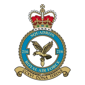 No. 216 Squadron RAF badge patch Self Adhesive Vinyl Sticker