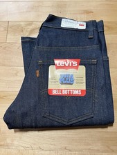 Deadstock 80s Levi  s 646 0917 Bell Bottom Jeans Blue 29x31 Flared Pants Rare