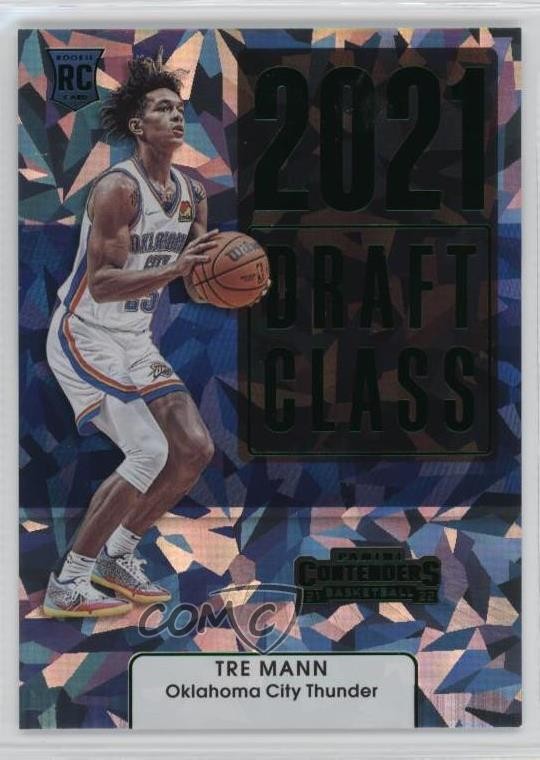 2021-22 Panini Contenders Draft Class Green Ice Tre Mann #18 Rookie RC 4z8