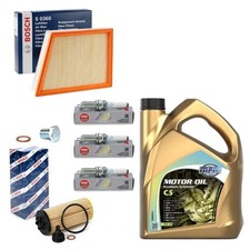 SERVICE KIT 5L MPM & BOSCH FILTERS + NGK PLUGS FOR BMW 120i 1.5 F40 MSPORT 2019+