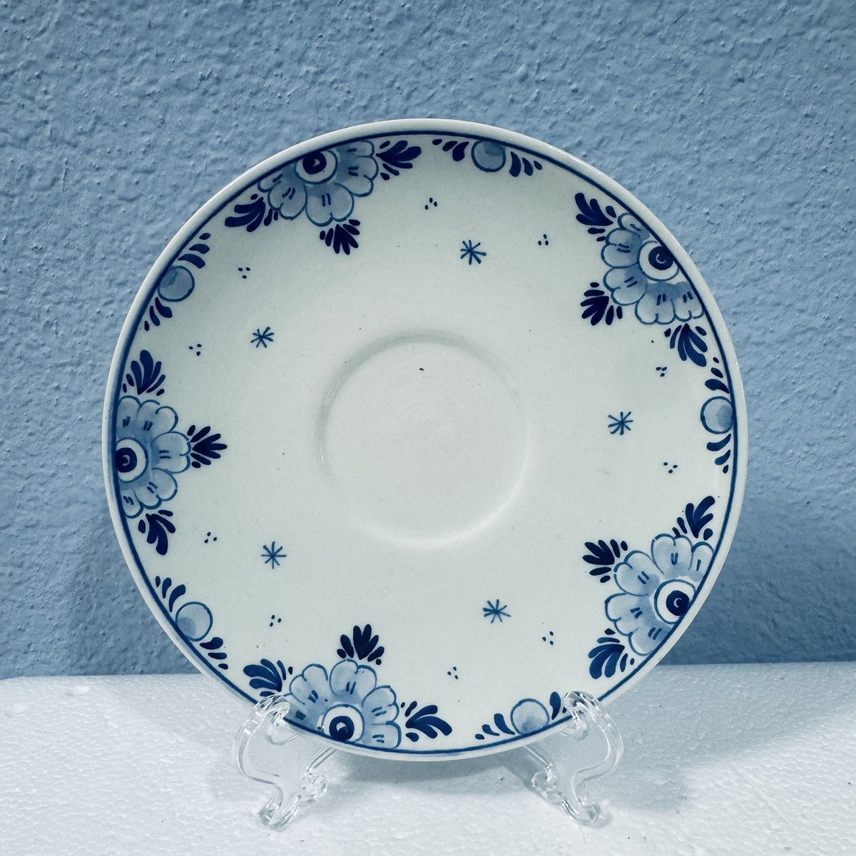 Vintage Blue Delft Made in Holland Hand Painted Saucer ~5.75” | eBay