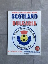 SCOTLAND V BULGARIA 1978 HAMPDEN PARK