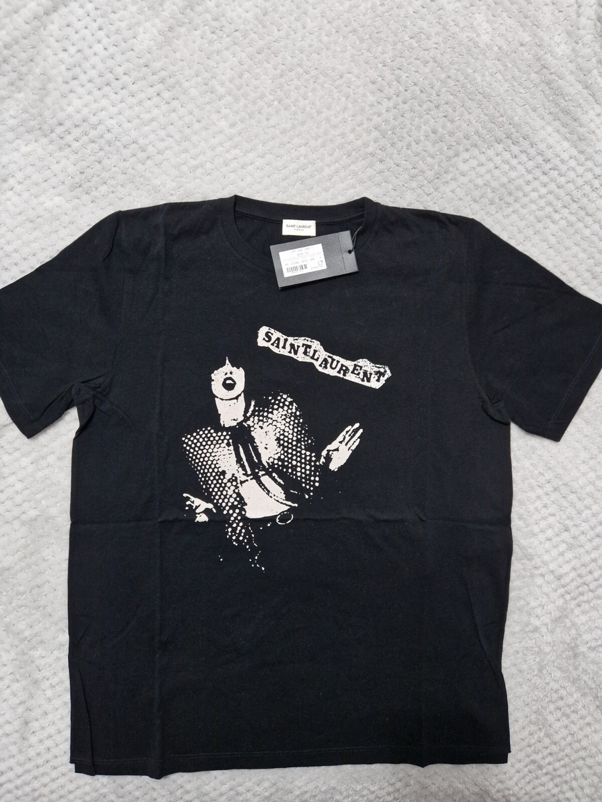 T shirt stampa Saint Laurent Rock Band taglia M