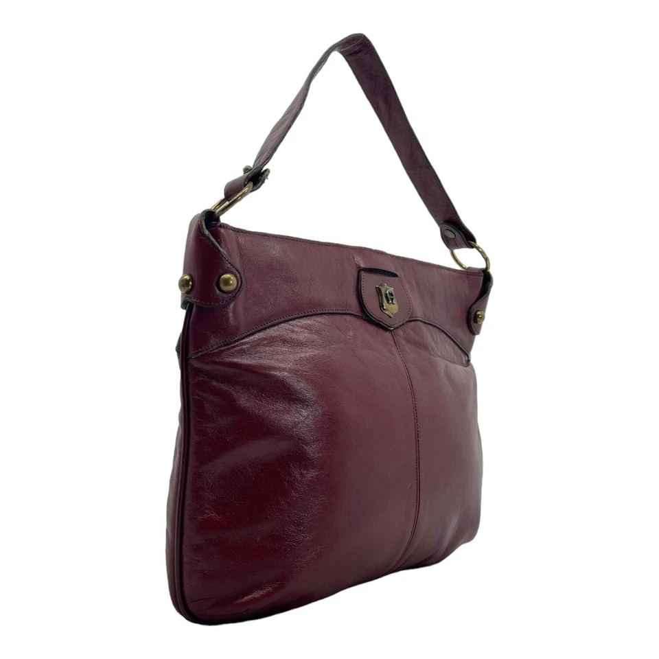 Bolso de mano ETIENNE AIGNER grande hecho a mano vintage años 60 70 mango superior hobo sangre de buey Foto 3 de 4
