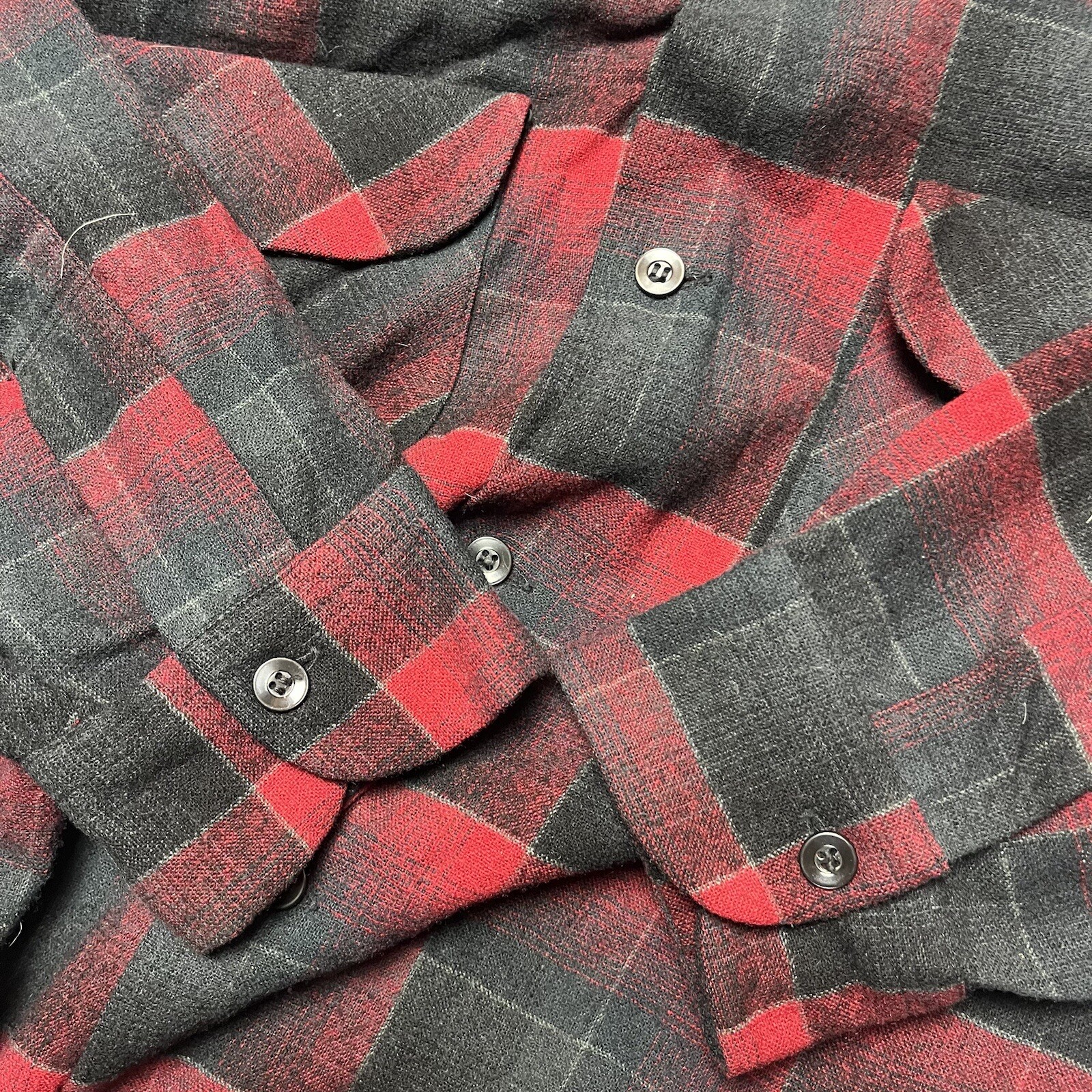 Vintage 60s Pendleton Loop Collar Shadow Plaid Wo… - image 8