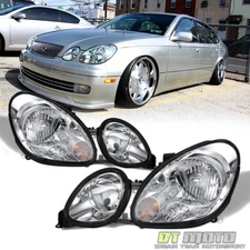 For 1998-2005 GS300 GS 430 400 Headlights Headlamps Replacement Left+Right