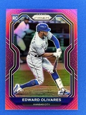 2021 Prizm #137 Edward Olivares Purple Prizm Rookie RC Royals