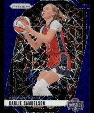 2024 Panini Prizm WNBA - Karlie Samuelson Blue Velocity #82 Washington Mystics