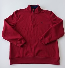 IZOD Advantage Performance Men's Large Pullover Mock Neck Maroon Sweater