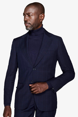 Dan John Blue Check Suit Blazer Jacket Men's Sizes S,M,L (UK 36 ,40 ,42 ,44)