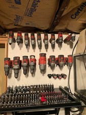 12 Piece: Red Milwaukee M18 Tool Holder / Hanger / Mount - Perfect Fit 