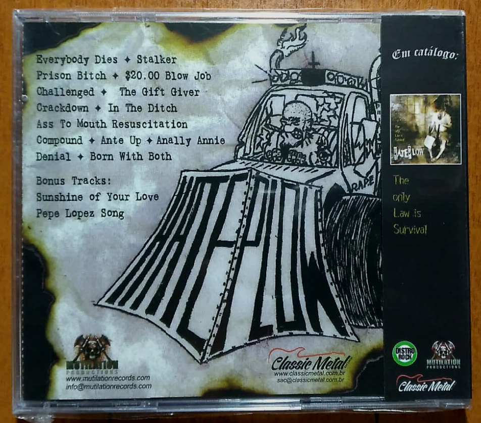 HatePlow – Everybody Dies CD Brazilian Ed. with Bonus Tracks RARE